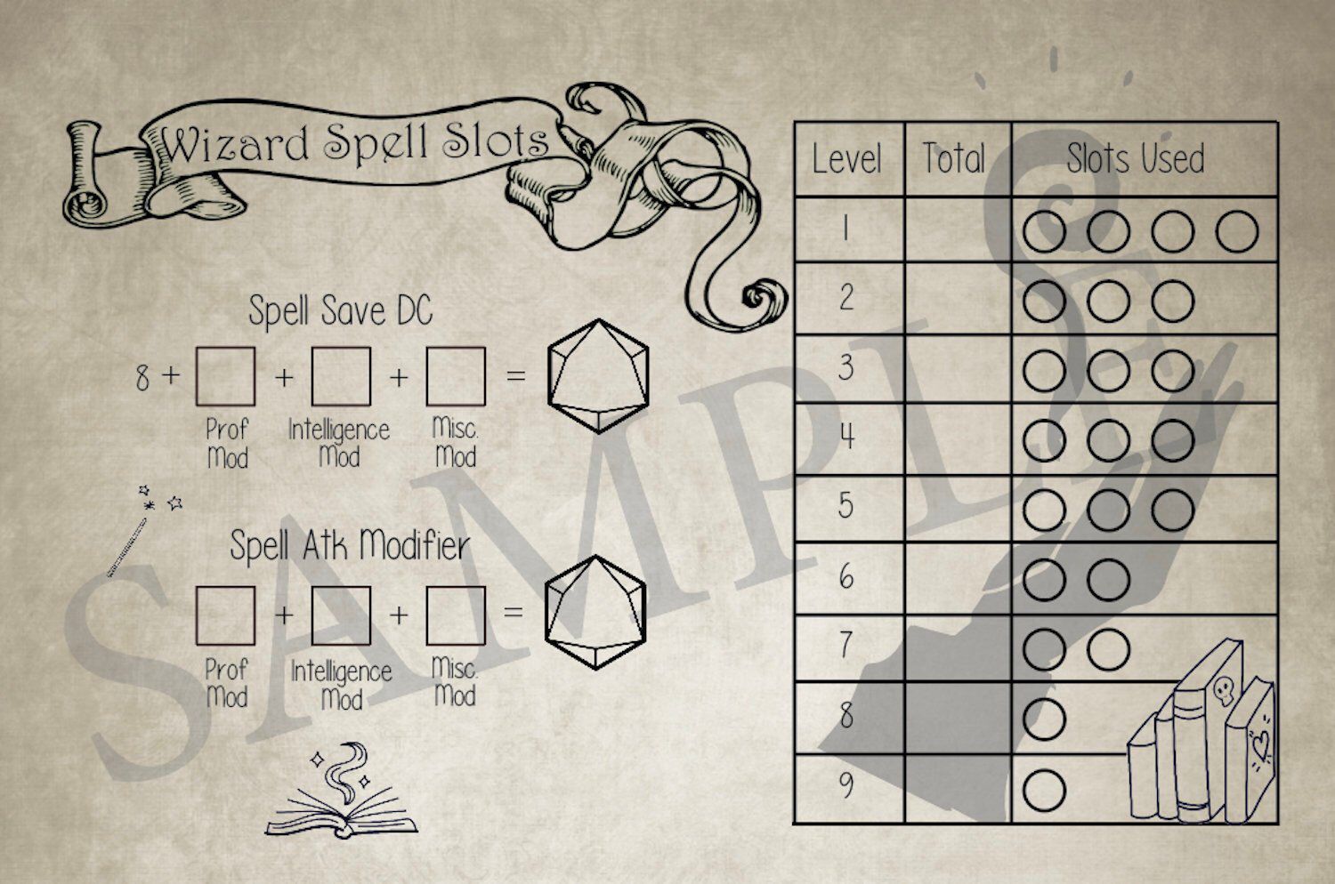 level 1 wizard spell slots